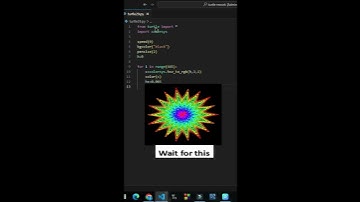 Panic graphics design using python turtle | Awesome python turtle graphics #pythonturtle #shorts