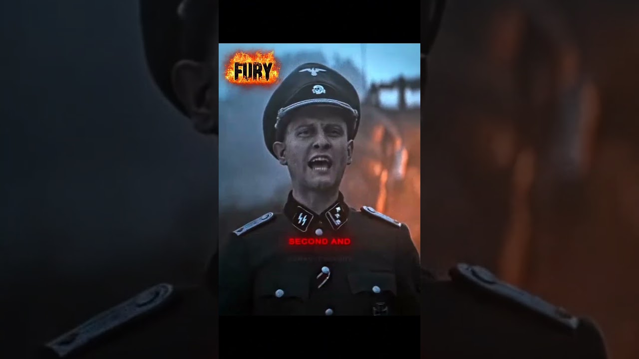 Fury (2014) 🔥 One of the Most Intense War Movie Moments! #Shorts