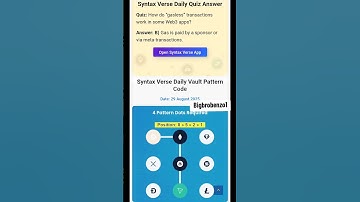 SYNTAX VERSE DAILY QUIZ AND VOLTE #airdrop #syntaxverse #relatable
