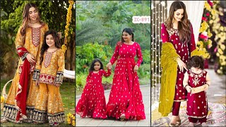 Mother and Daughter Same Dress Pakistani | Maa Beti Matching Dress Designs | Nazia Younis