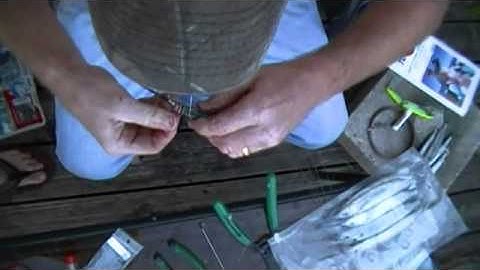 how to rig ballyhoo for offshore trolling with beaded chain-1/1