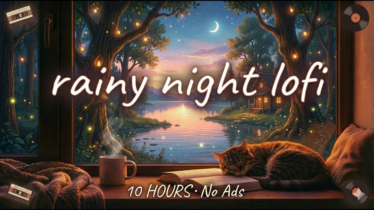 夜のLo-fiで集中する｜10時間・作業用・睡眠BGM（Lo-fi Beats）