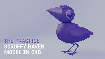 Create a 3d Raven Illustration in Cinema 4d // The Practice 139