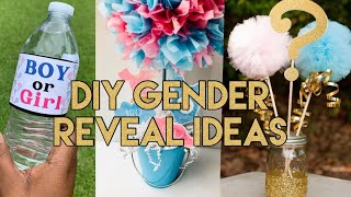 DIY Dollar Tree Gender Reveal Baby Shower Ideas\/DIY Decor!! How to Make Gender Reveal Decorations