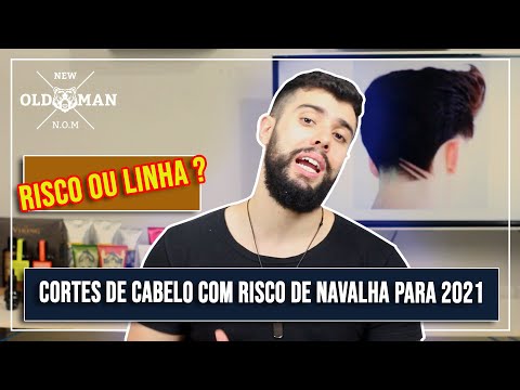 Cortes de Cabelo com Risco de Navalha Para 2021