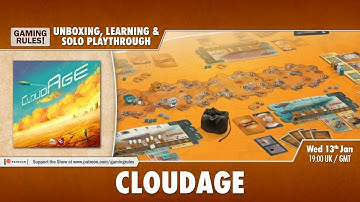 CloudAge - Unboxing, Learning & Solo Playthrough