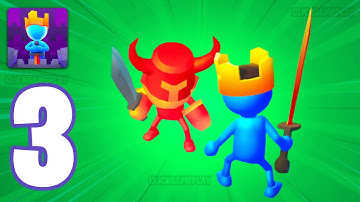 King or Fail - Castle Takeover Gameplay Walkthrough Part 3 - Tutorial War Defeat Enemy (Android,iOS)