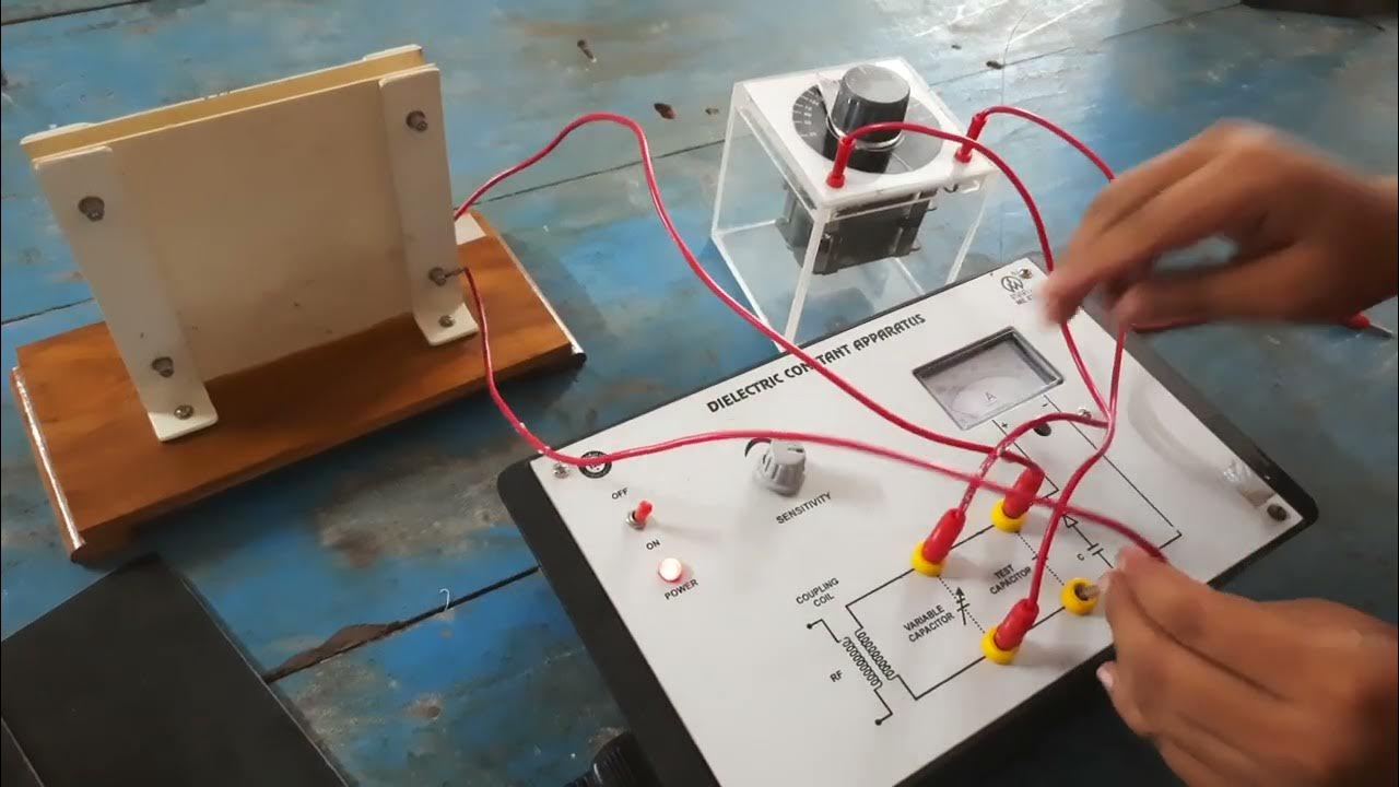 determination of dielectric constant experiment - YouTube