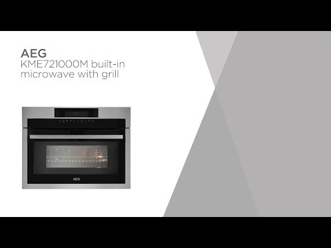 AEG KME721000M Built-in Microwave with Grill - Black & Steel | Product Overview | Currys PC World