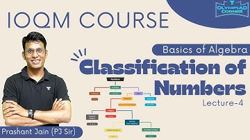 L-4 Classification of Numbers  | Basics of Algebra | IOQM Course | Prashant Jain