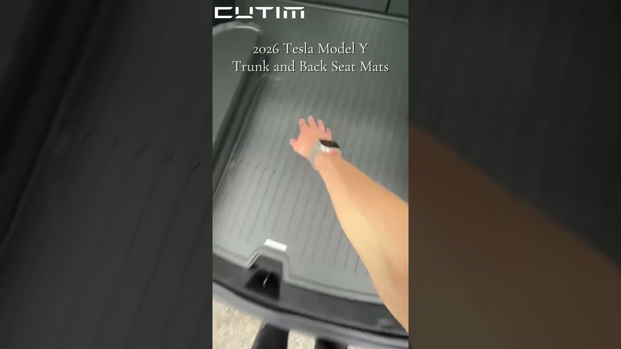 Tesla Model Y Trunk and Back Seat Mats
