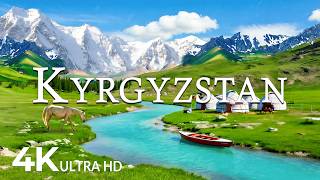 FLYING OVER KYRGYZSTAN (4K UHD) – Soothing Music Along With Beautiful Nature Video - 4K Video UHD