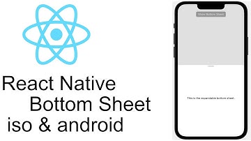 How to use react native bottom sheet (ios & android)
