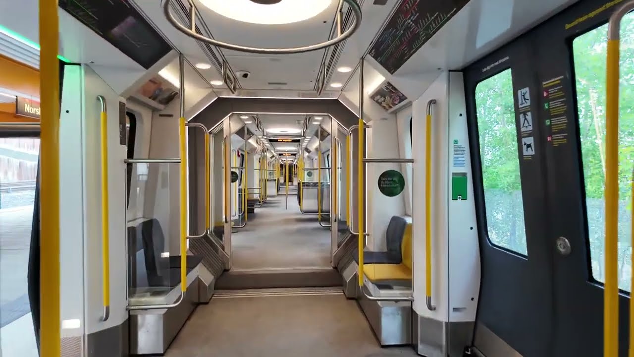 Sweden, Stockolm, subway ride from Norsborg to Masmo