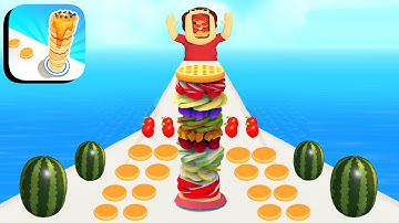 Pancake Run Gameplay All Levels iOS,Android Walkthrough Game New Update #4