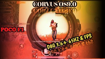 Corvus OS 9.0 Official with D8G 3.6+ | Pubg Test with 65fps| Poco F1.