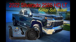 2022 Chevrolet Silverado 2500 HD  200Watt Subwoofer Kit by Kicker  GM Part # 19417164