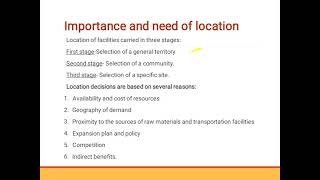 Lect 1 Facility Layout #Industrial Engineering #Production Management #Introduction to Plant Layout