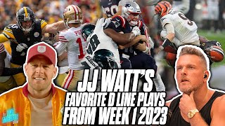 JJ Watt Breaks Down The Best DLine Play Of Week 1, Will He Possibly Unretire & Join Steelers?!