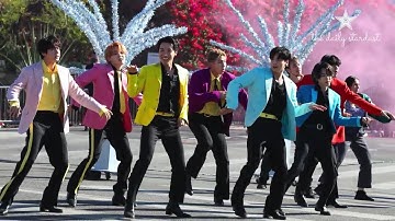 BTS Stops Traffic To Perform Butter & Dynamite While Filming For James Corden Show in LA.