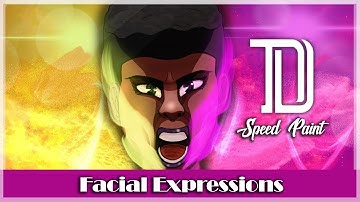 #Drawing Angry Facial Expressions  ( Speed Paint ) in procreate