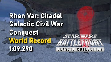 [WR] Star Wars Battlefront II (2024) Speedrun - Rhen Var: Citadel - Conquest - GCW in 1:09.290