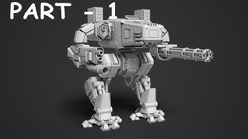 Mech robot modeling 3ds max tutorial part - 1