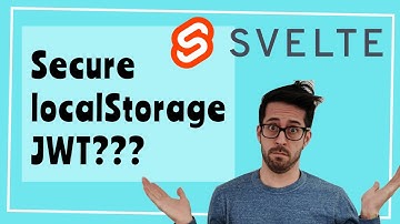 Why use localStorage instead of cookies for our JWT in Svelte