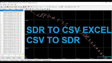 How to convert Sdr file to Csv Excel file and also Csv file to Sdr