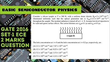 Gate Ece 2016 Question-2 || Basic Semiconductor Physics || EDC