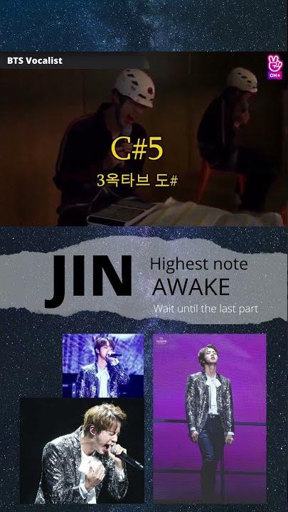 BTS JIN : Sings Awake on highest note
