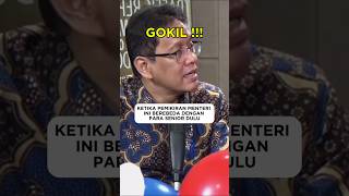 KETIKA PEMIKIRAN MENTERI INI BERBEDA DENGAN PARA SENIOR DULU