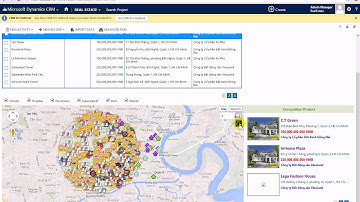 Dynamics CRM for Real Estate - Search projects on google map