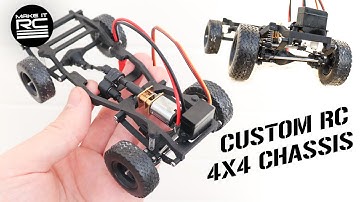 The Most Scale Micro Crawler Yet? Fully 3D Printed 4x4 Truck Chassis For Converting Models to RC 🔧