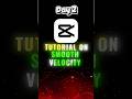 😳 Smooth Velocity Edit in CapCut? | Day 2 🔥