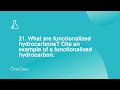 21 what are functionalized hydrocarbons cite an example of a functionalized hydrocarbon