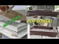 membuat mal/profil pot bonsai..sampai proses membuat pot bonsai