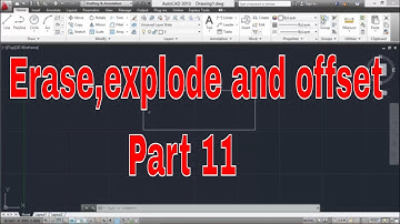 Autocad Basics Complete Course, explode, offset Part#11 | CE4U |