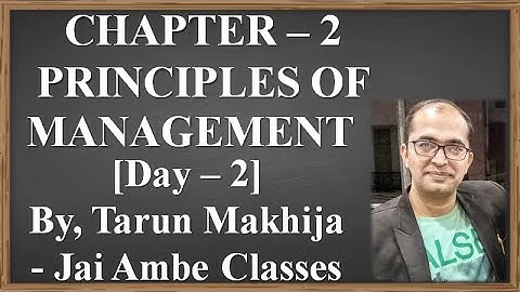 STD - 12 O.C. CHAPTER - 2 [PRINCIPLES OF MANAGEMENT] [DAY - 2]