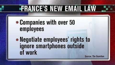 France makes it legal to ignore work emails