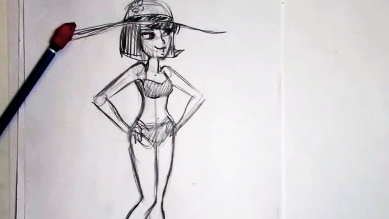How to Draw The Female Body - For Beginners - YouTube