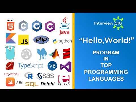 Hello World in different Programming Languages