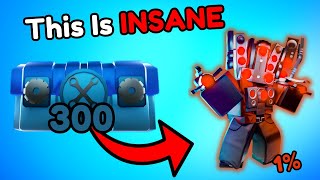 I Opened 300 Injured Titan Crates And Got ??? (Toilet Tower Defense)