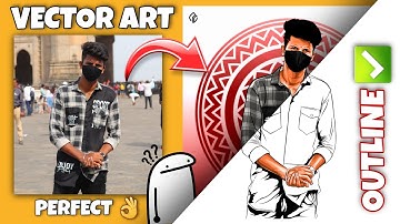 How to Outline🌝❤ | Vector Art | Vector Portrait |  Infinite Design tutorial - Part 1 | Nick Creation