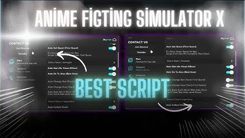 ANİME FİGTİNG SİMULATOR X SCRİPT / (AUTOTRAIN,AUTOFARM,TELEPORT,AUTOCHEST) *PASTEBIN