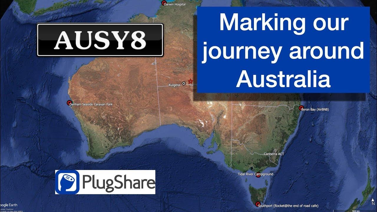 Marking our journey around Australia tesla plugshare lapau YouTube