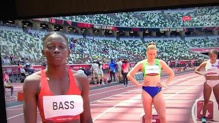 Gina Bass To Women's 200M Semi FINAL