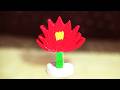 how to make a flower with white cement