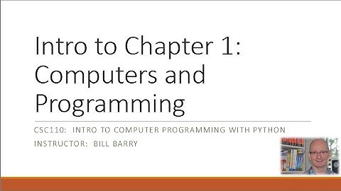Python-1 - Computers and Programming
