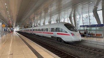 DB Class 411 (ICE-T) On Train 27 to Wien Hbf @ Frankfurt am Main Flughafen Fernbahnhof!